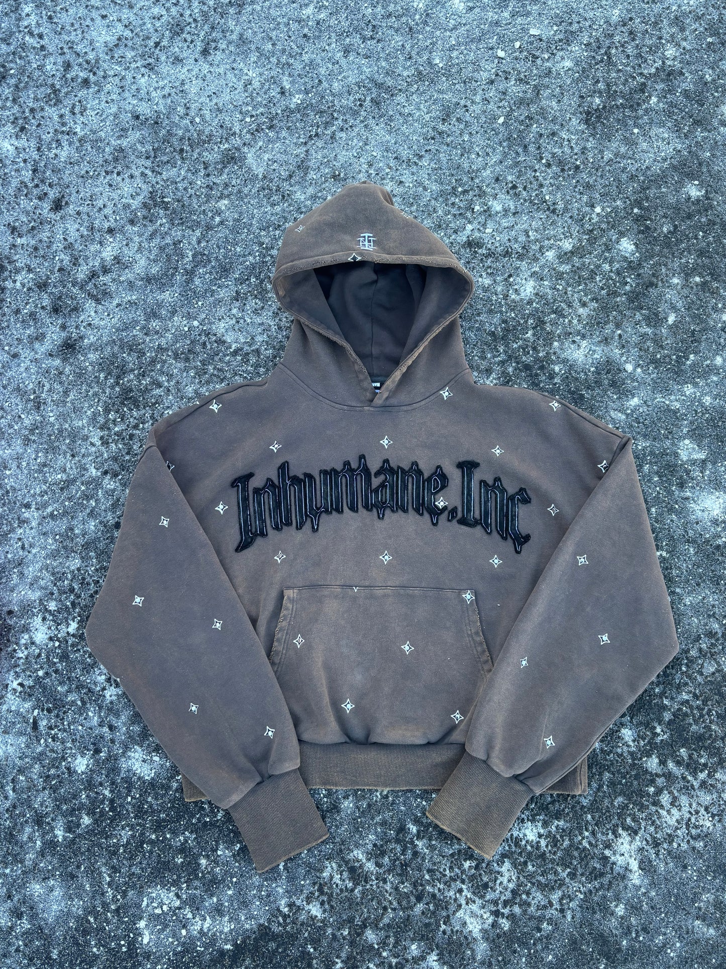 Studded Hoodie (Rust)