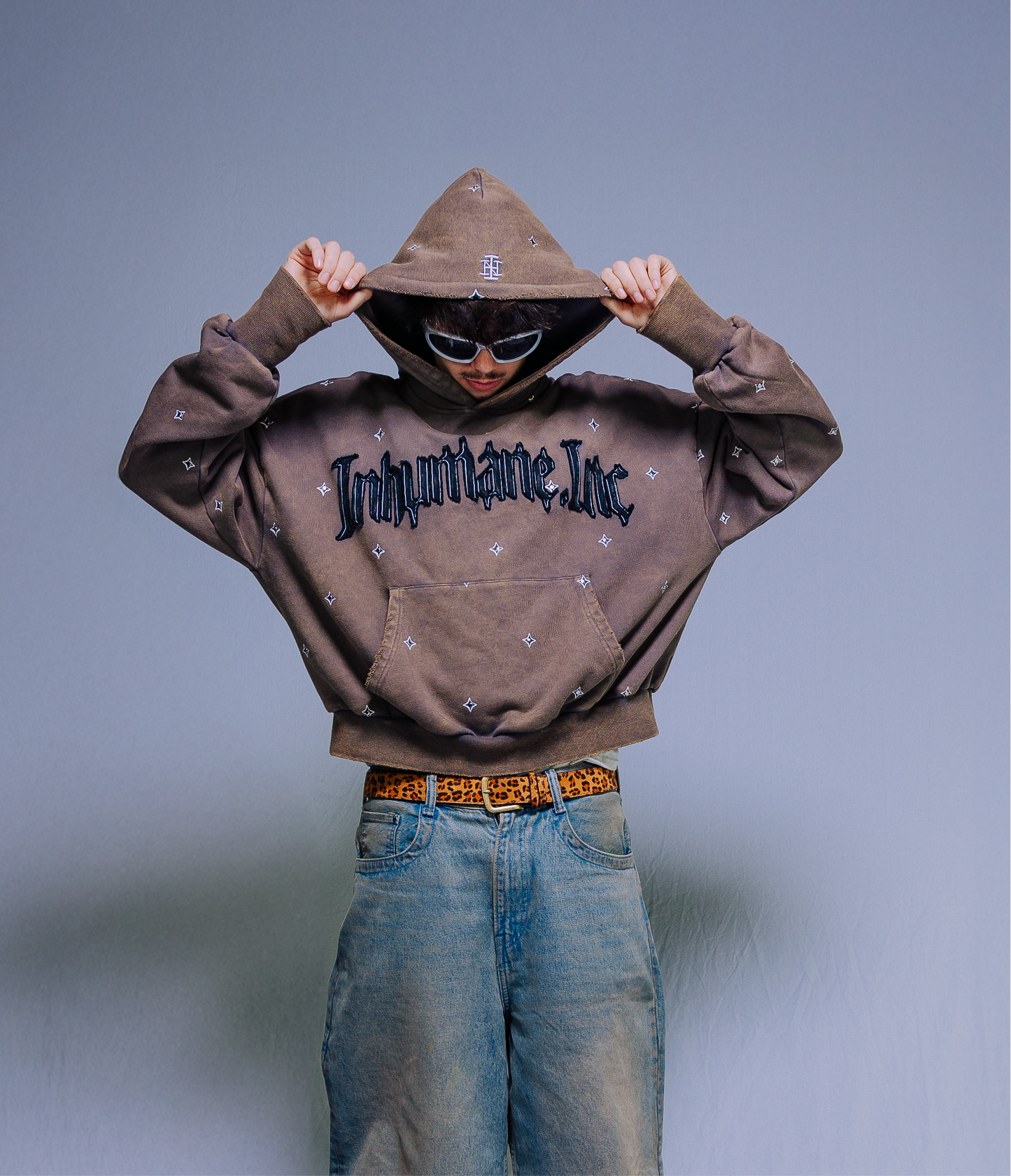 Studded Hoodie (Rust)