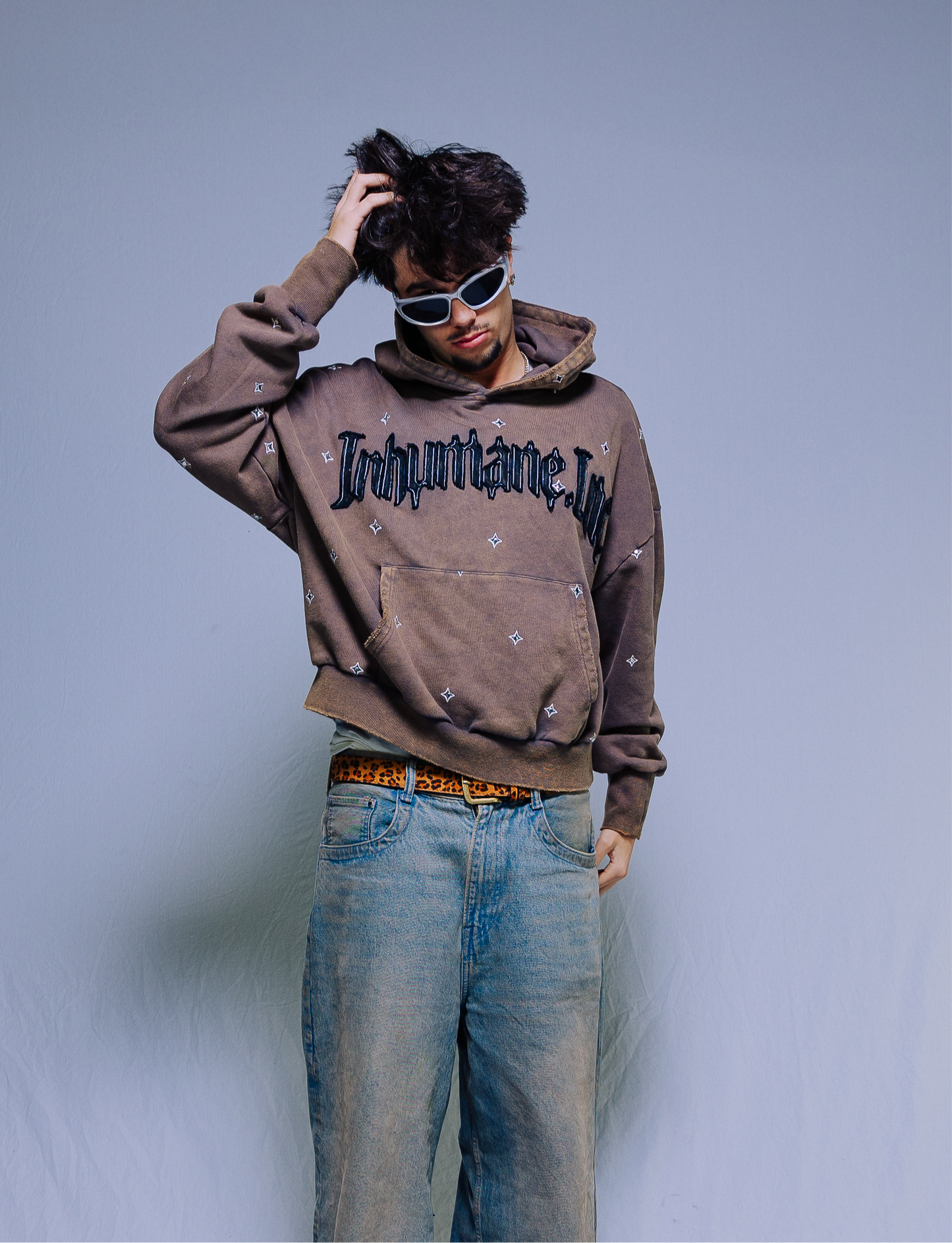 Studded Hoodie (Rust)